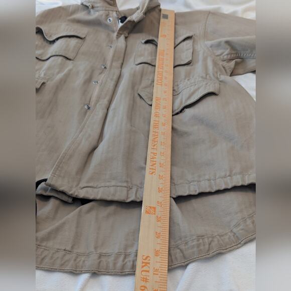 Vis A Vis Military Inspired Barn Chore Utility Cotton Canvas Jacket, Sz 2 (S US) - Picture 9 of 12